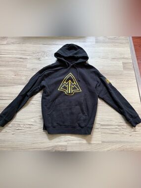 March & Mill Black Hoodie Men's Pullover Hoodie S
